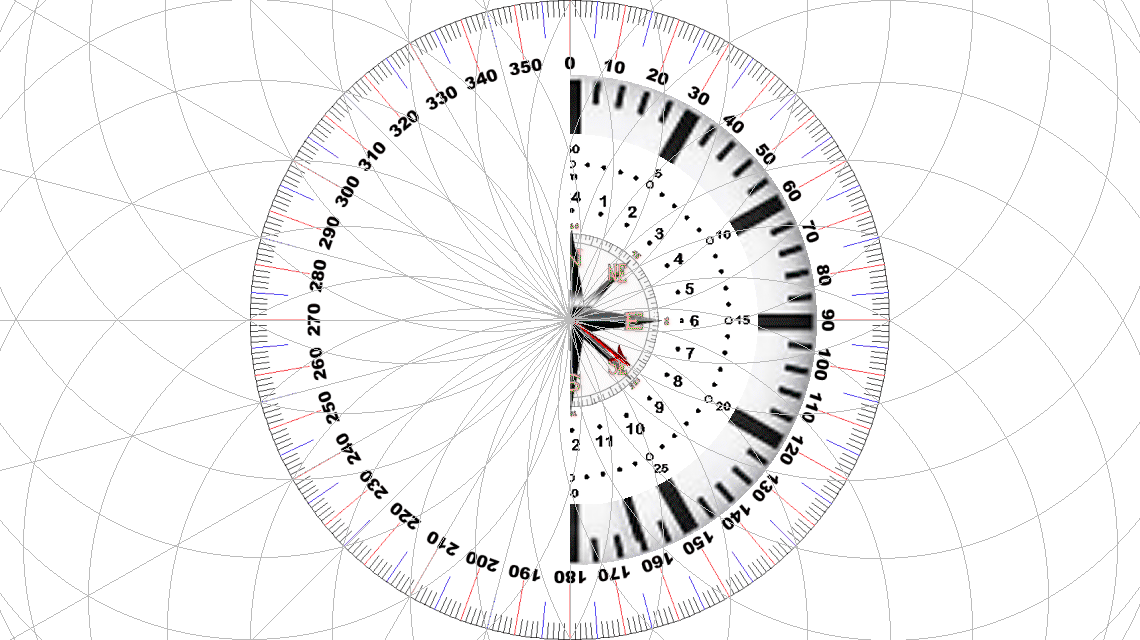 360 Grad mit Zirkel und Lineal